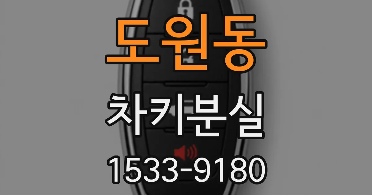 도원동 차키분실