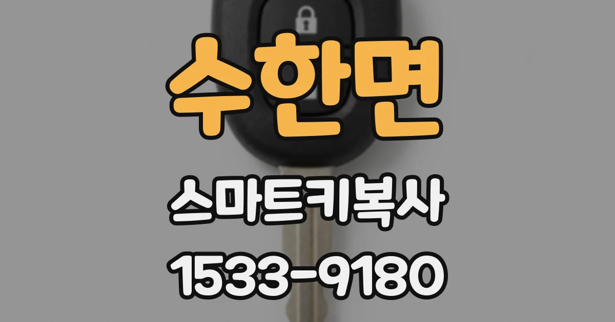 수한면 스마트키복사
