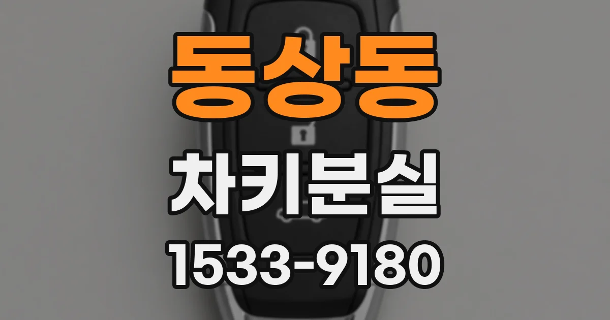 동상동 차키분실