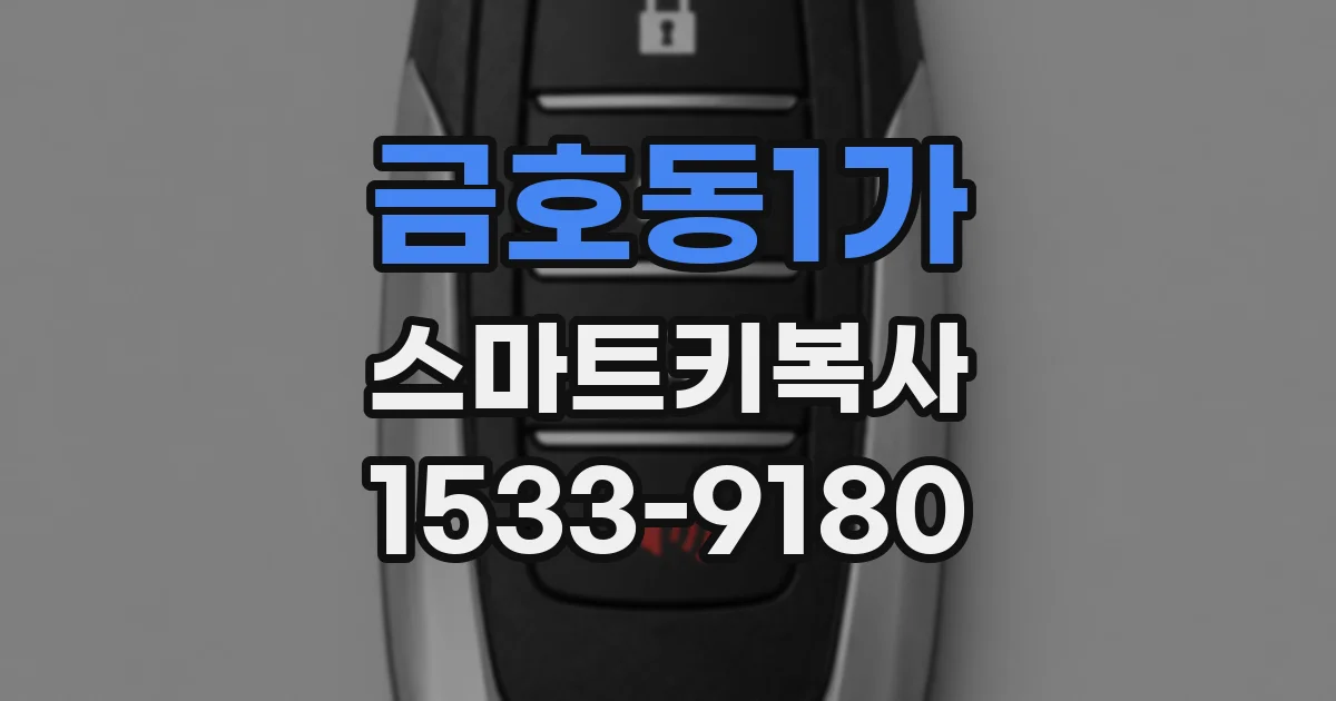금호동1가 스마트키복사