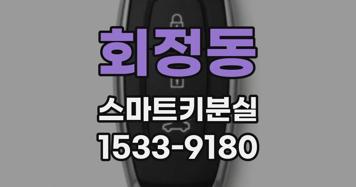 회정동 스마트키분실