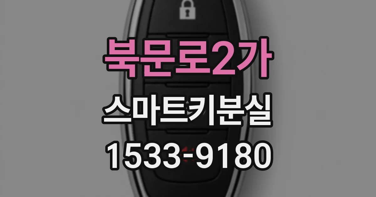북문로2가 스마트키분실