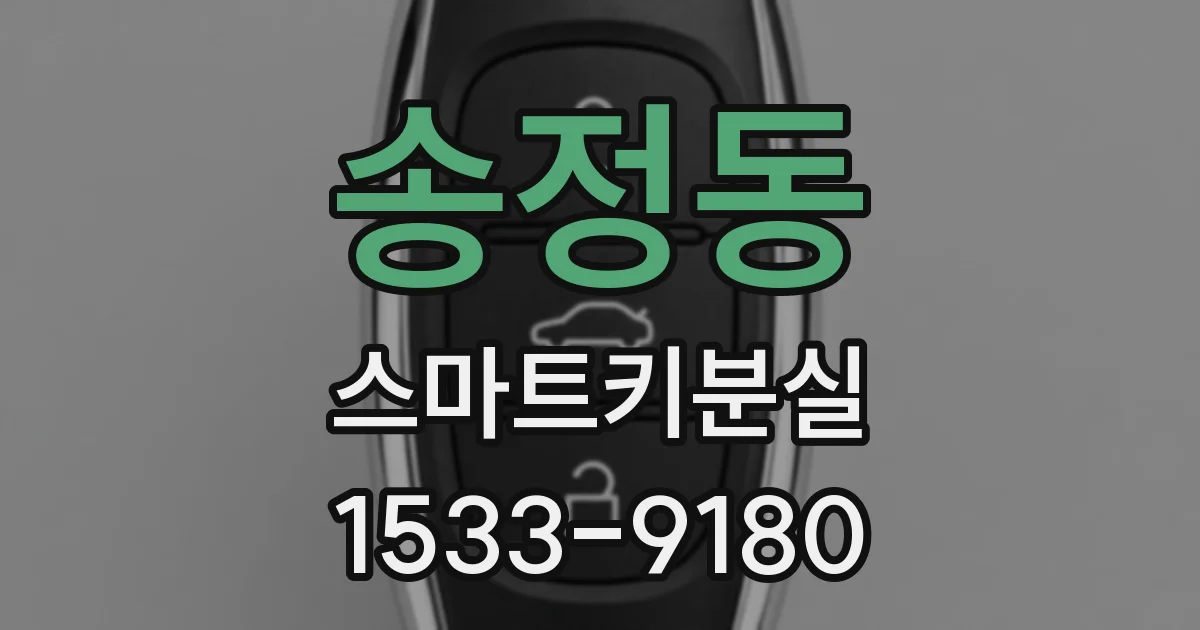 송정동 스마트키분실