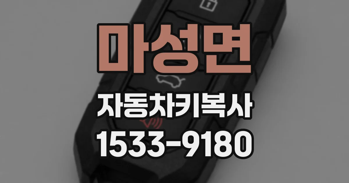 마성면 자동차키복사