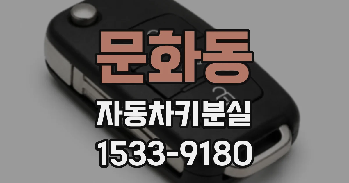문화동 자동차키분실