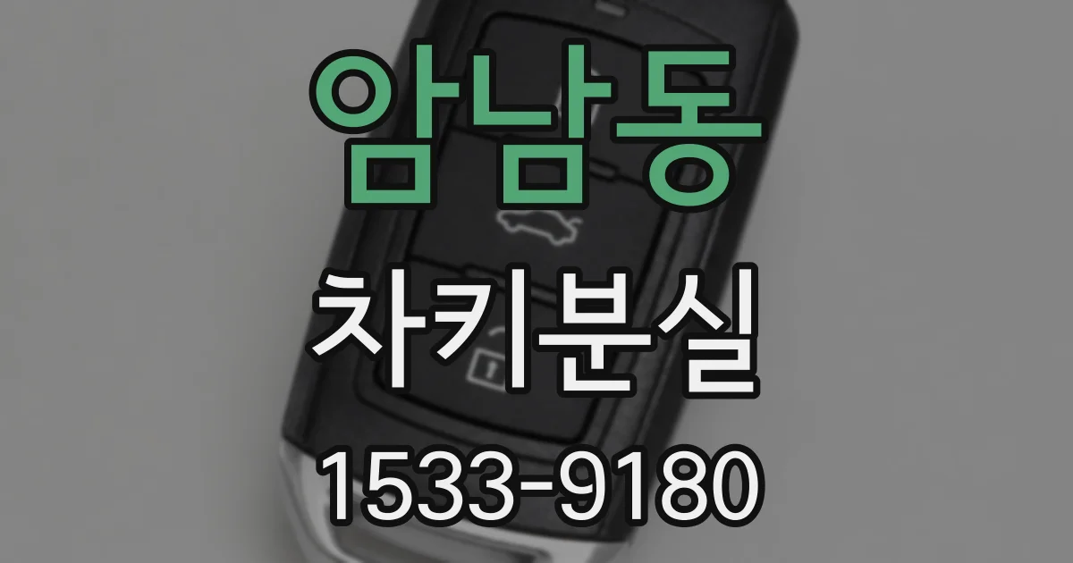 암남동 차키분실