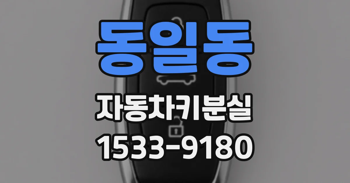 동일동 자동차키분실