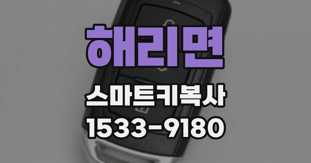 해리면 스마트키복사