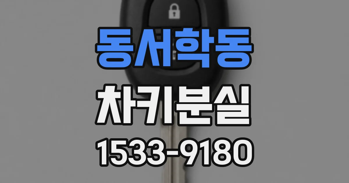 동서학동 차키분실