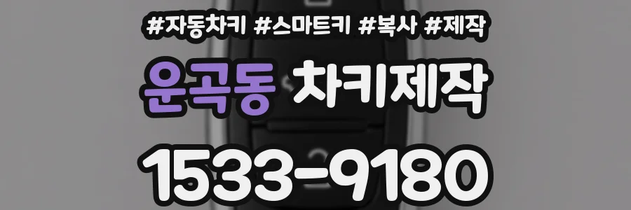 운곡동 차키제작