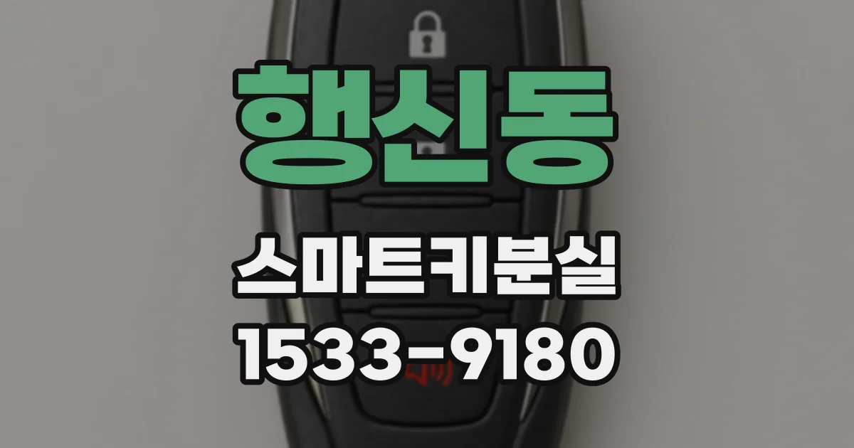 행신동 스마트키분실