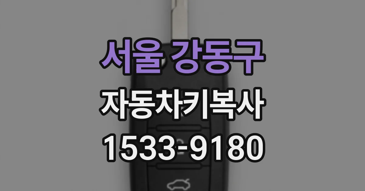 서울 강동구 자동차키복사
