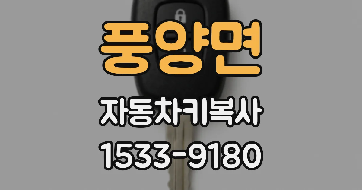 풍양면 자동차키복사