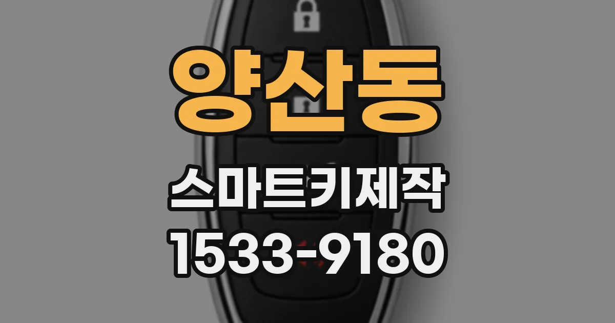 양산동 스마트키제작