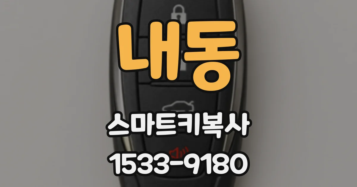 내동 스마트키복사