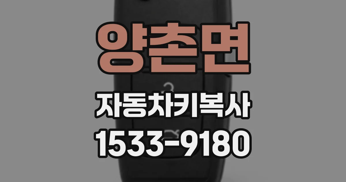 양촌면 자동차키복사