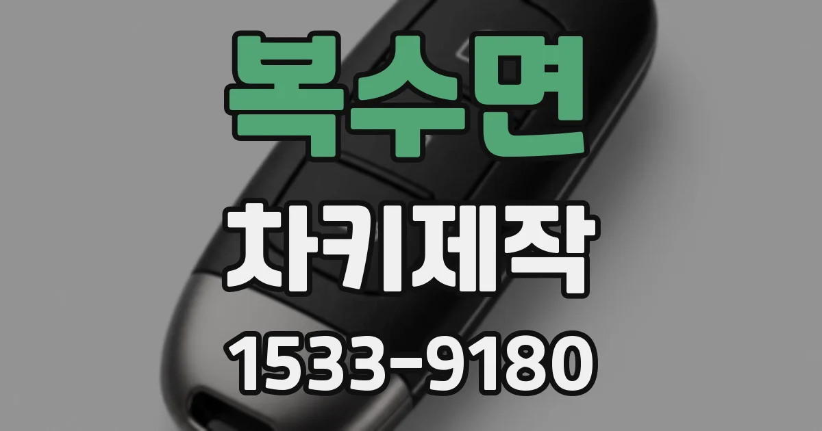 복수면 차키제작
