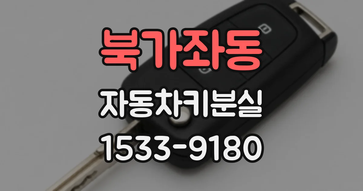 북가좌동 자동차키분실