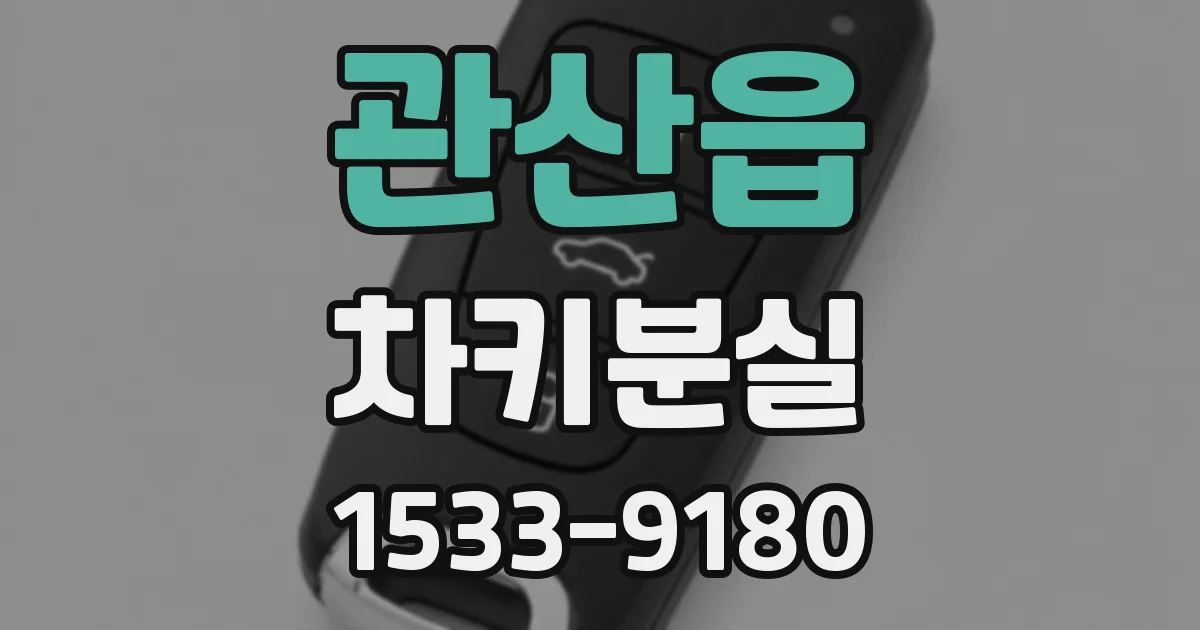 관산읍 차키분실