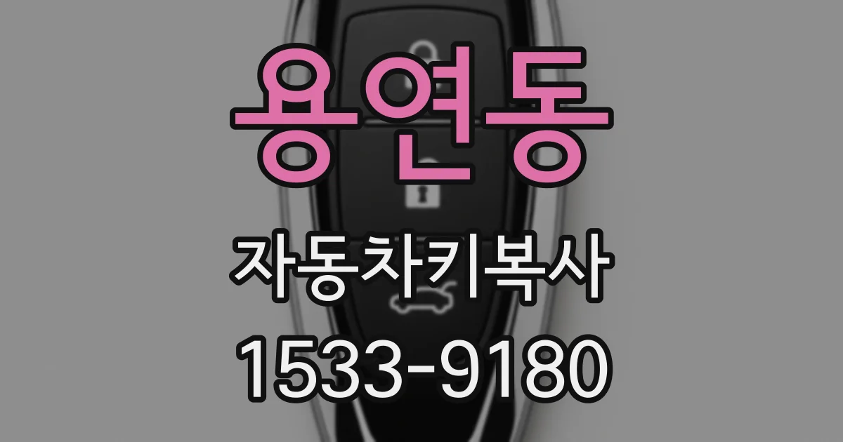 용연동 자동차키복사