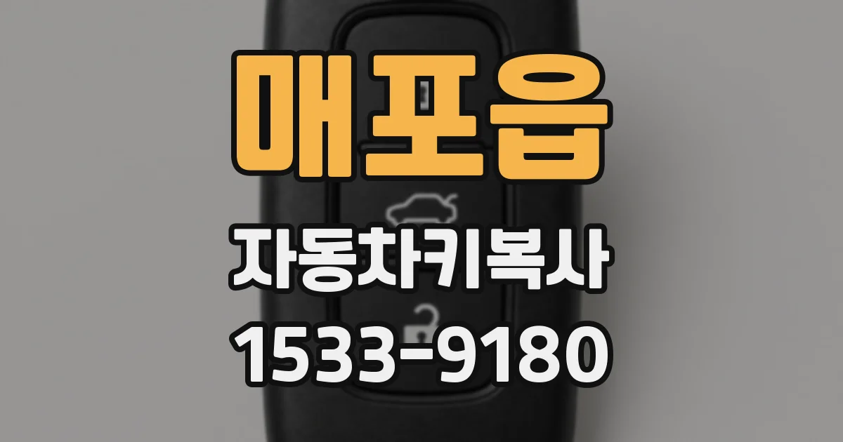 매포읍 자동차키복사