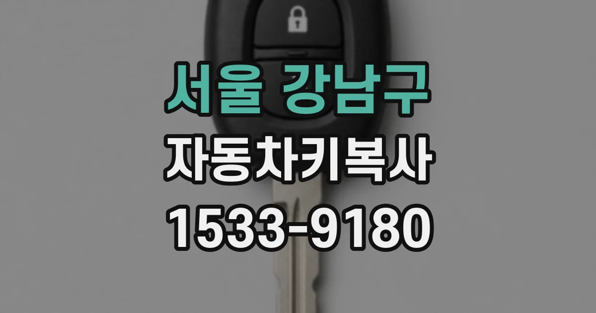 서울 강남구 자동차키복사