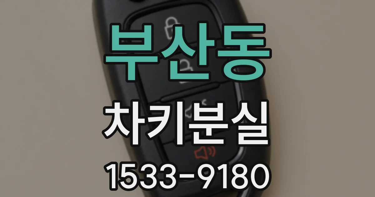 부산동 차키분실