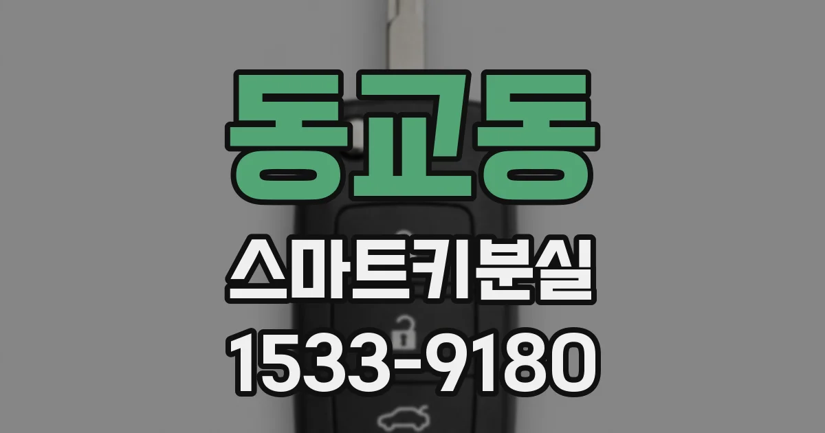 동교동 스마트키분실