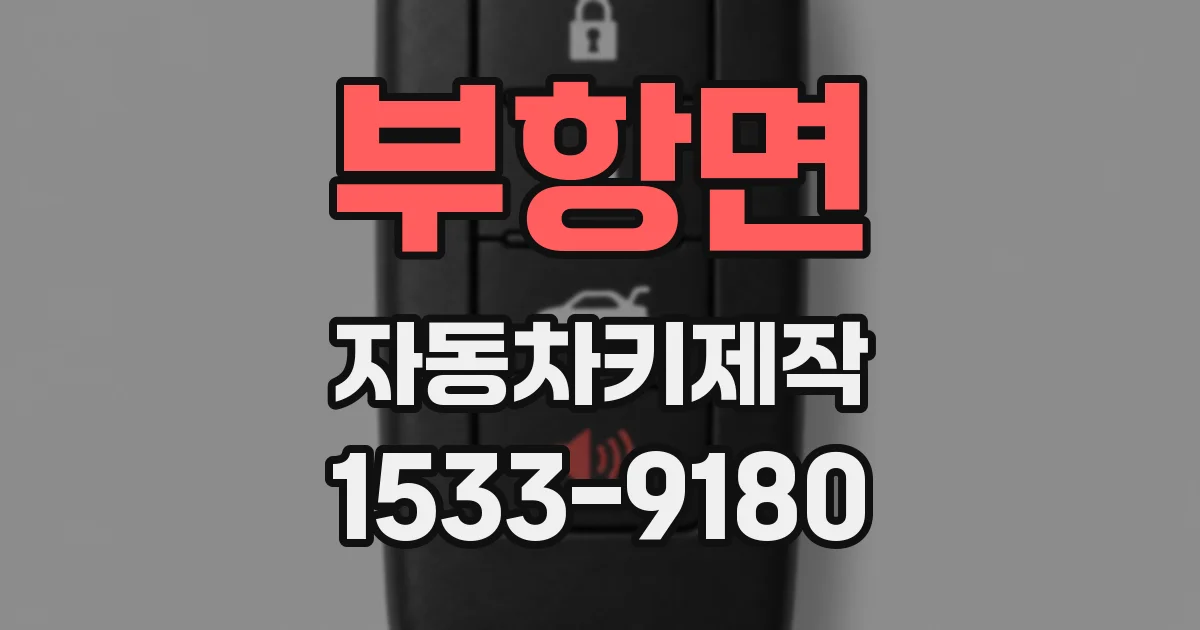 부항면 자동차키제작