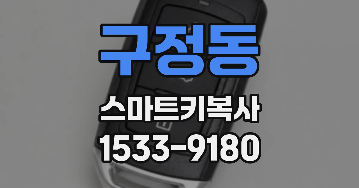 구정동 스마트키복사