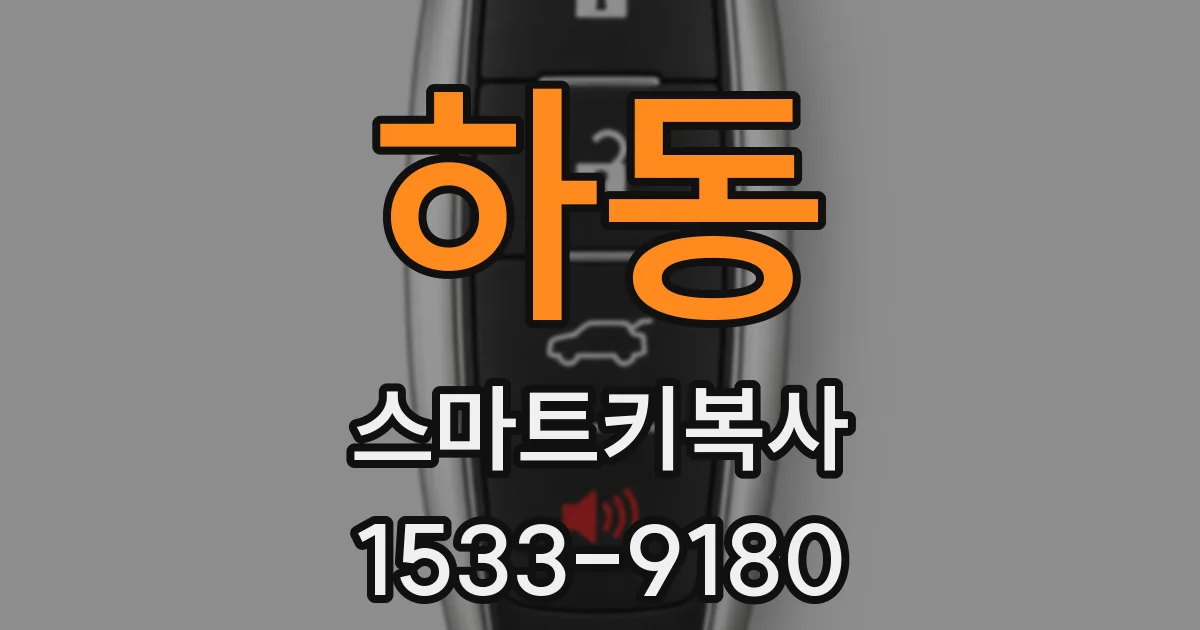 하동 스마트키복사