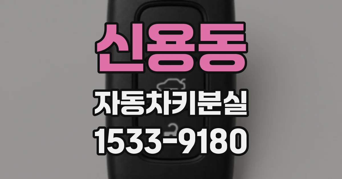 신용동 자동차키분실