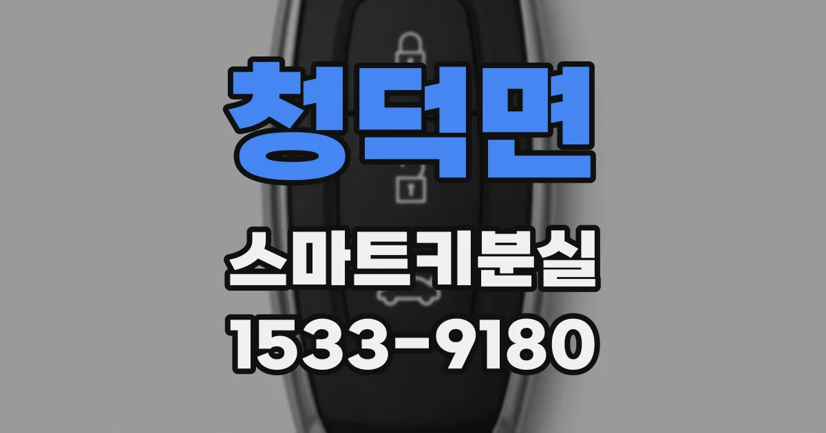 청덕면 스마트키분실