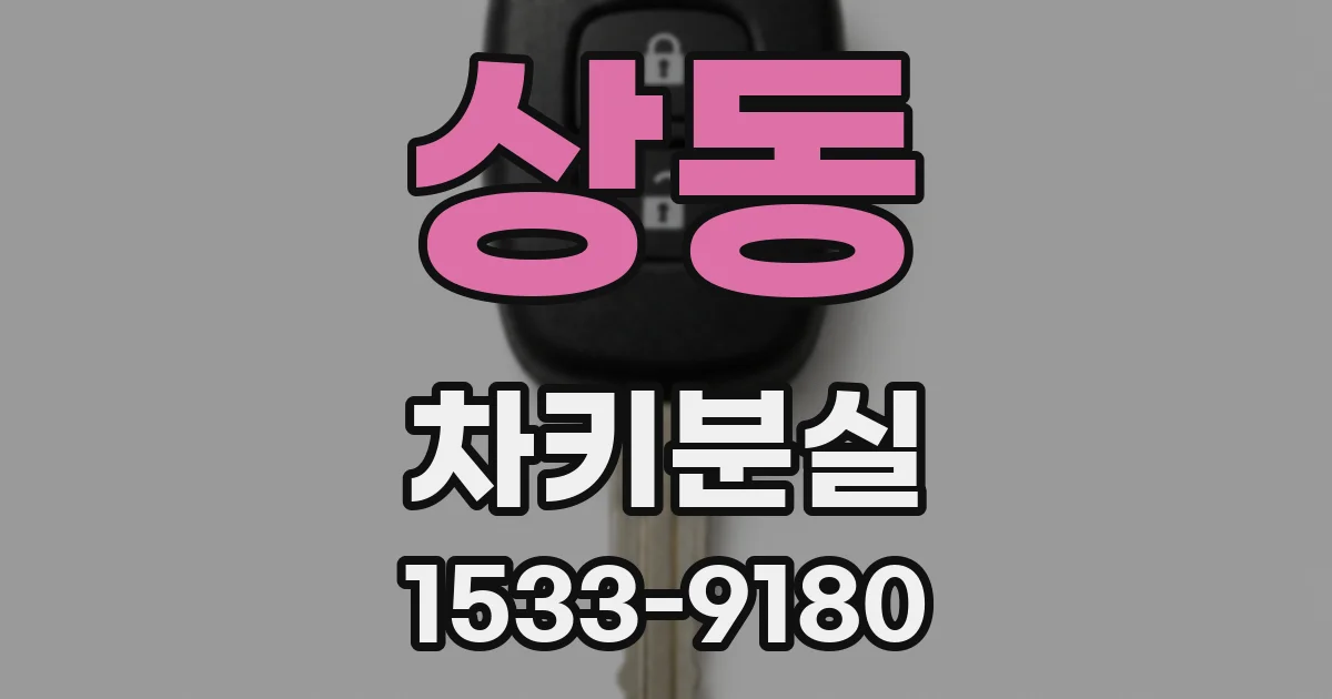 상동 차키분실
