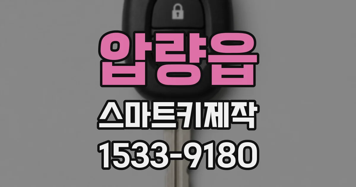 압량읍 스마트키제작