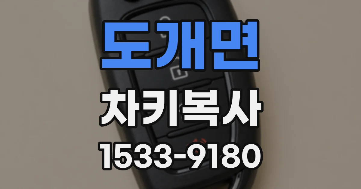 도개면 차키복사