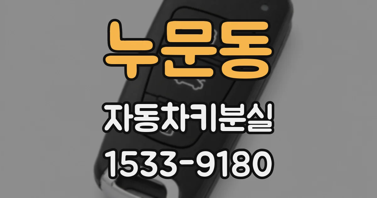 누문동 자동차키분실