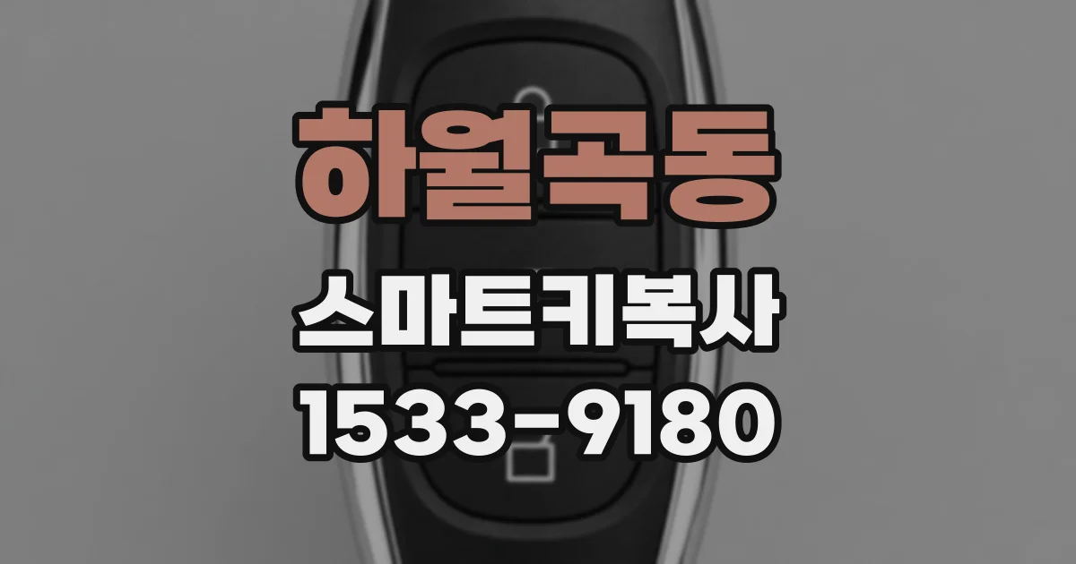 하월곡동 스마트키복사