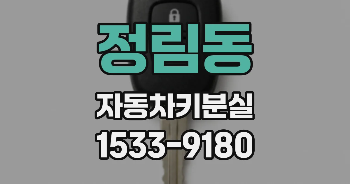 정림동 자동차키분실