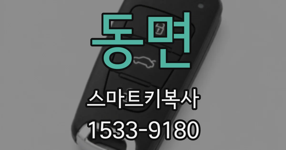 동면 스마트키복사