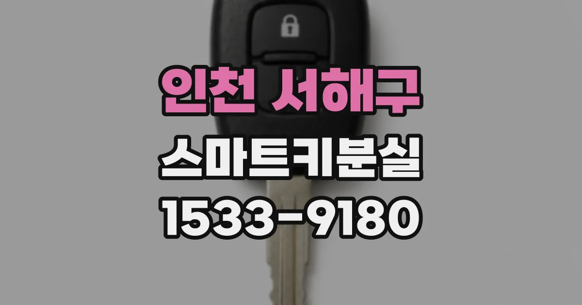 인천 서해구 스마트키분실