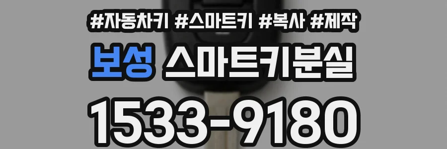 보성 스마트키분실
