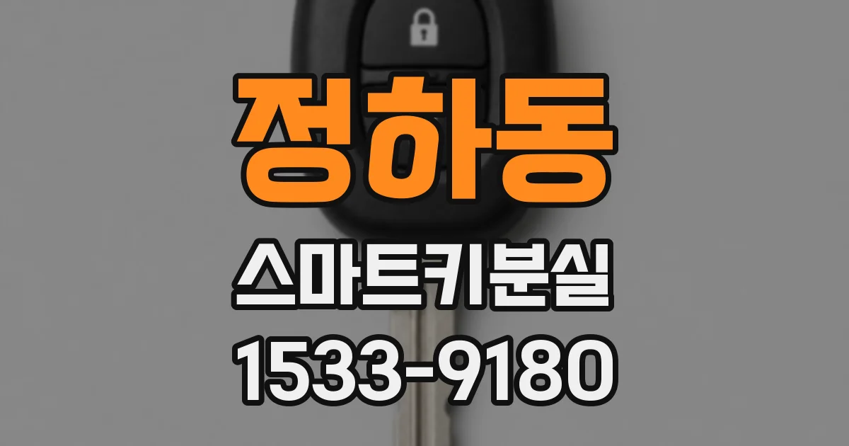 정하동 스마트키분실