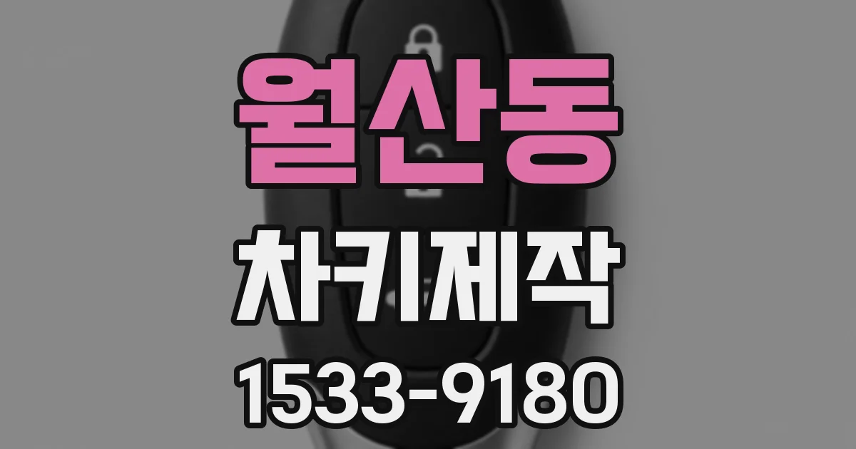 월산동 차키제작