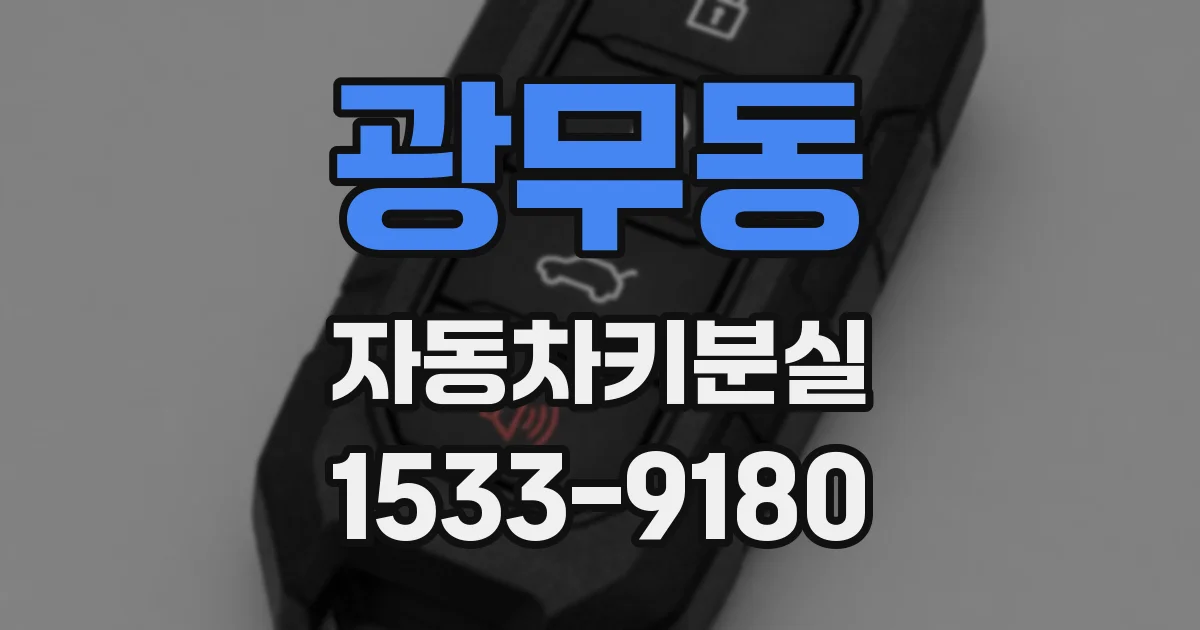 광무동 자동차키분실