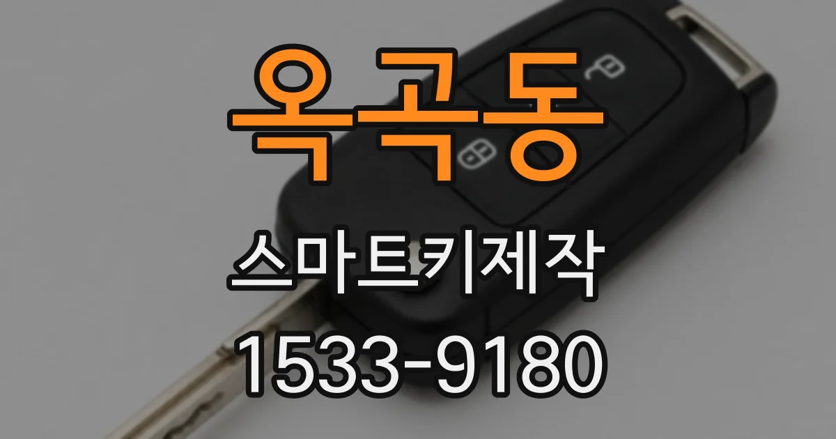 옥곡동 스마트키제작
