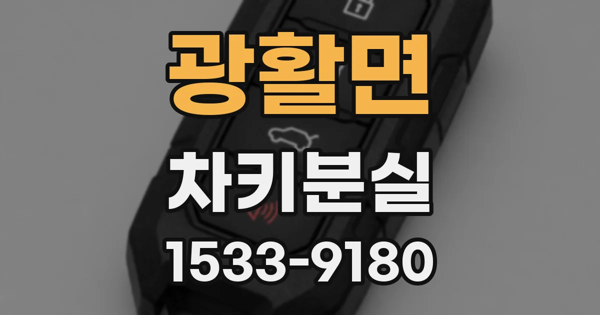 광활면 차키분실