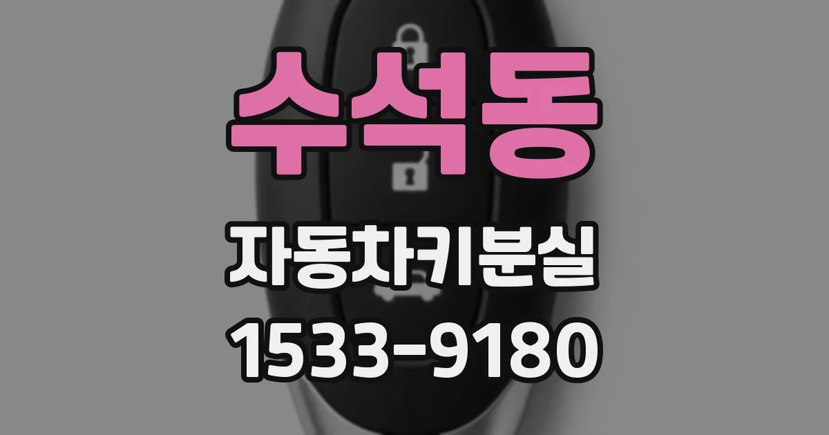 수석동 자동차키분실