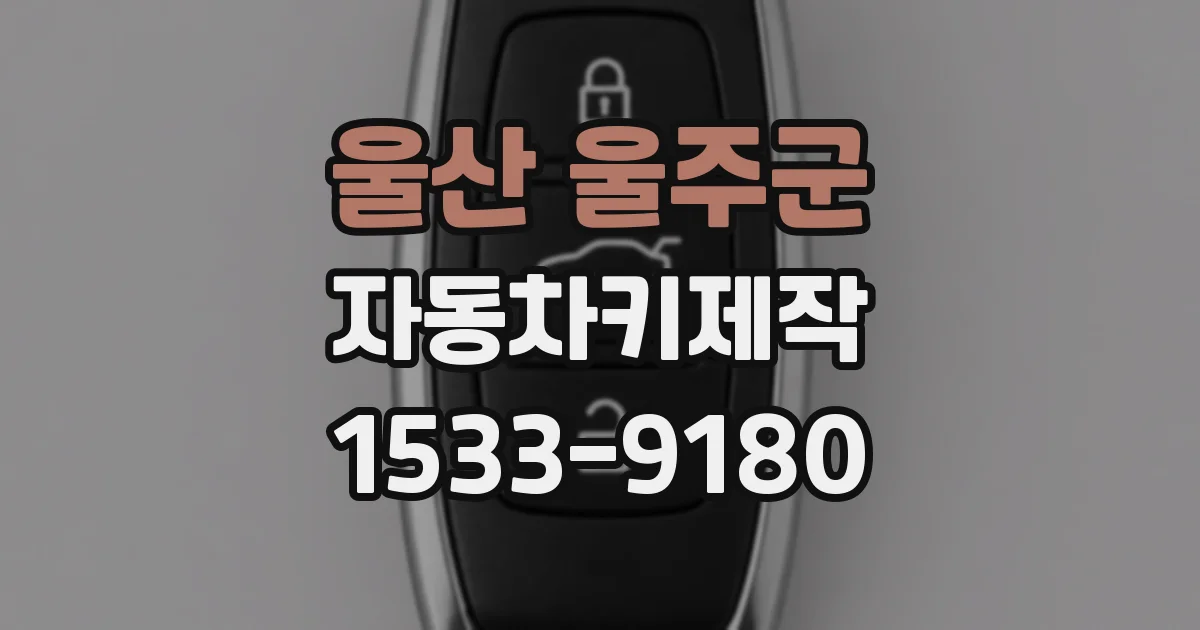 울산 울주군 자동차키제작