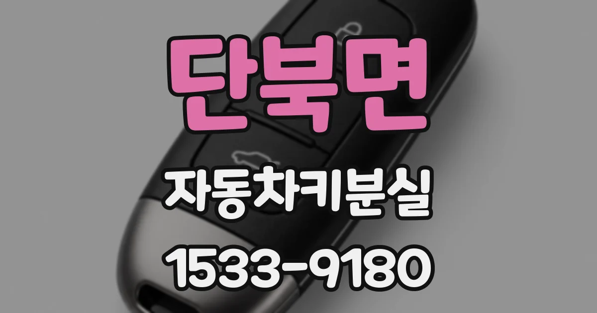 단북면 자동차키분실